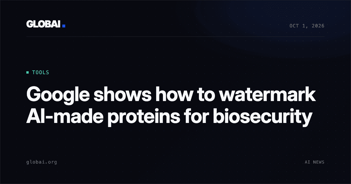 Google shows how to watermark AI-made proteins for biosecurity