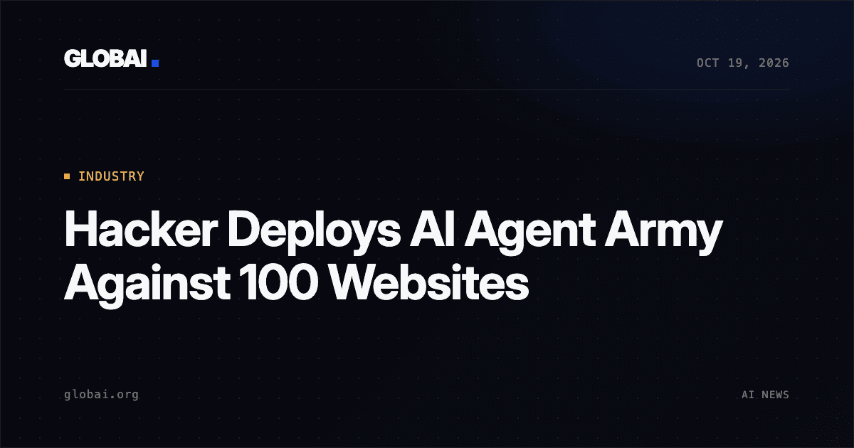 Hacker Deploys AI Agent Army Against 100 Websites