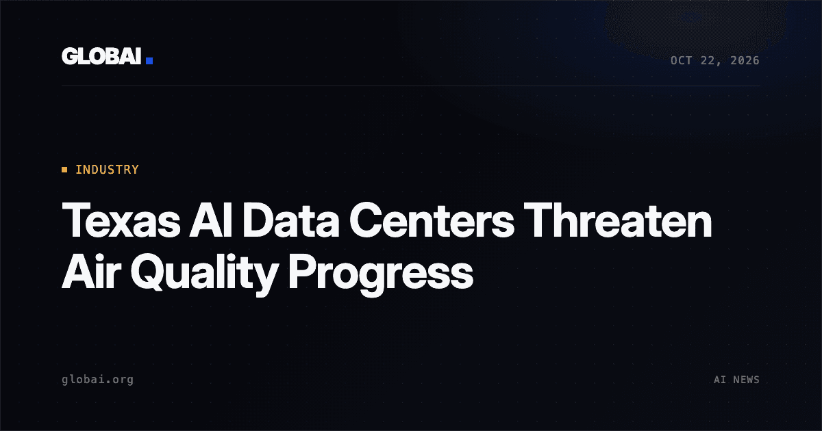 Texas AI Data Centers Threaten Air Quality Progress