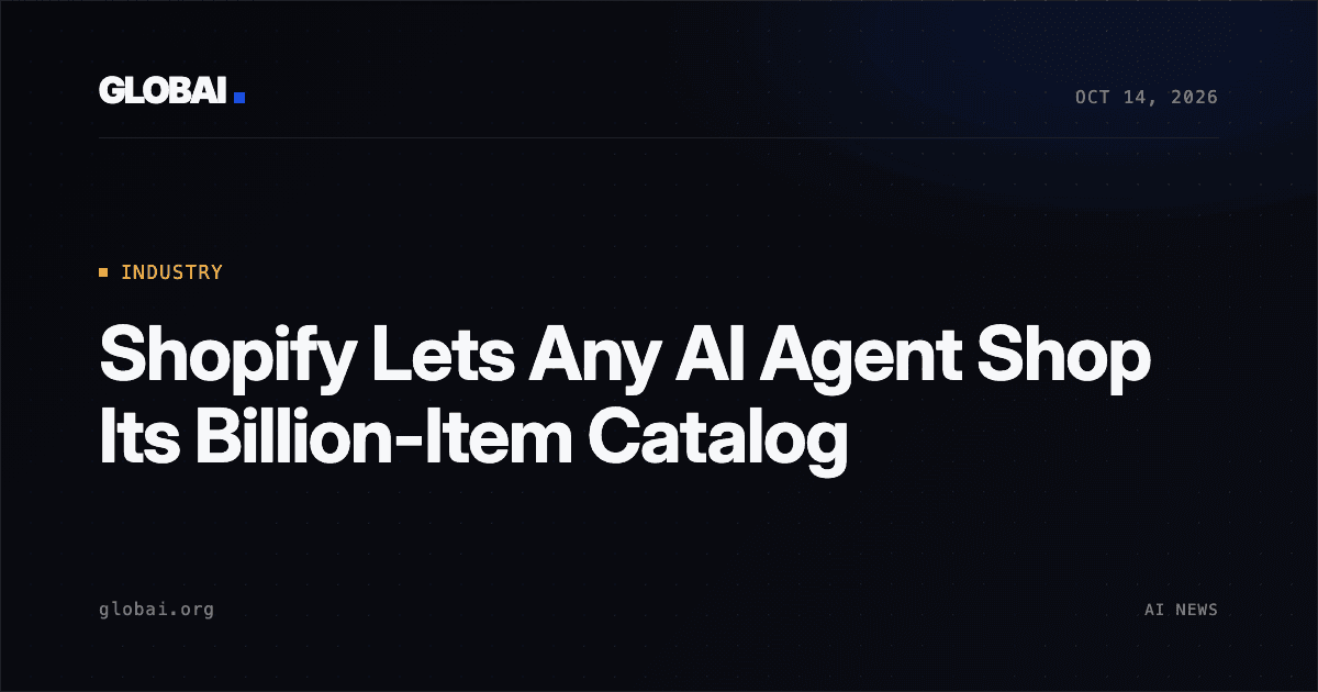 Shopify Lets Any AI Agent Shop Its Billion-Item Catalog