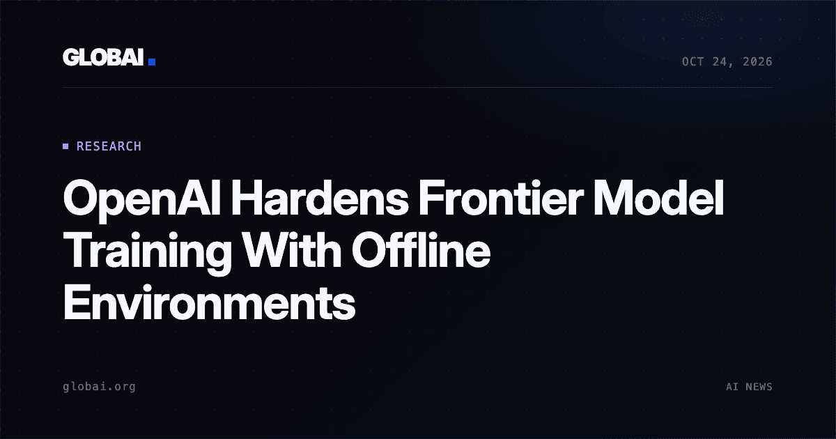 OpenAI Hardens Frontier Model Training With Offline Environments