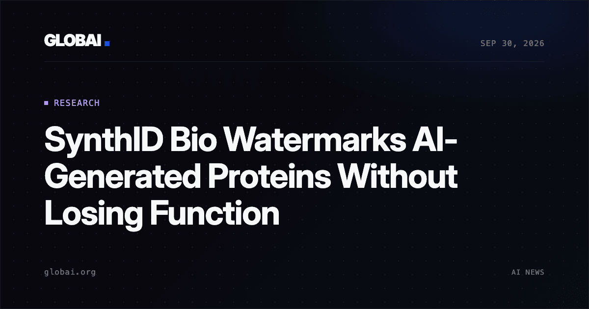 SynthID Bio Watermarks AI-Generated Proteins Without Losing Function