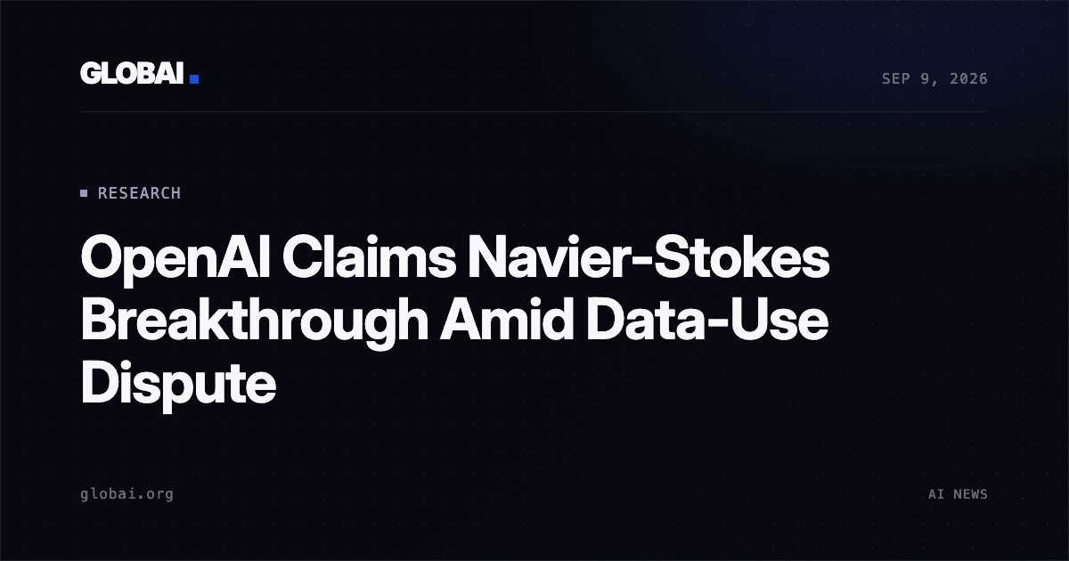 OpenAI Claims Navier-Stokes Breakthrough Amid Data-Use Dispute