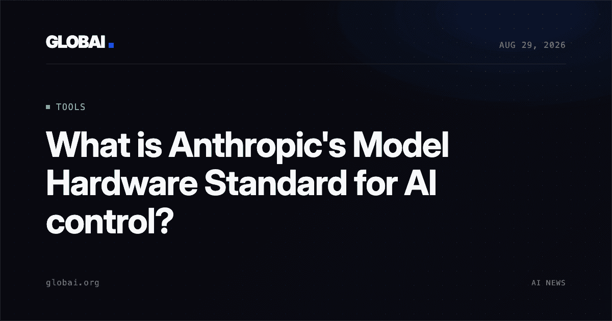 What is Anthropic's Model Hardware Standard for AI control?