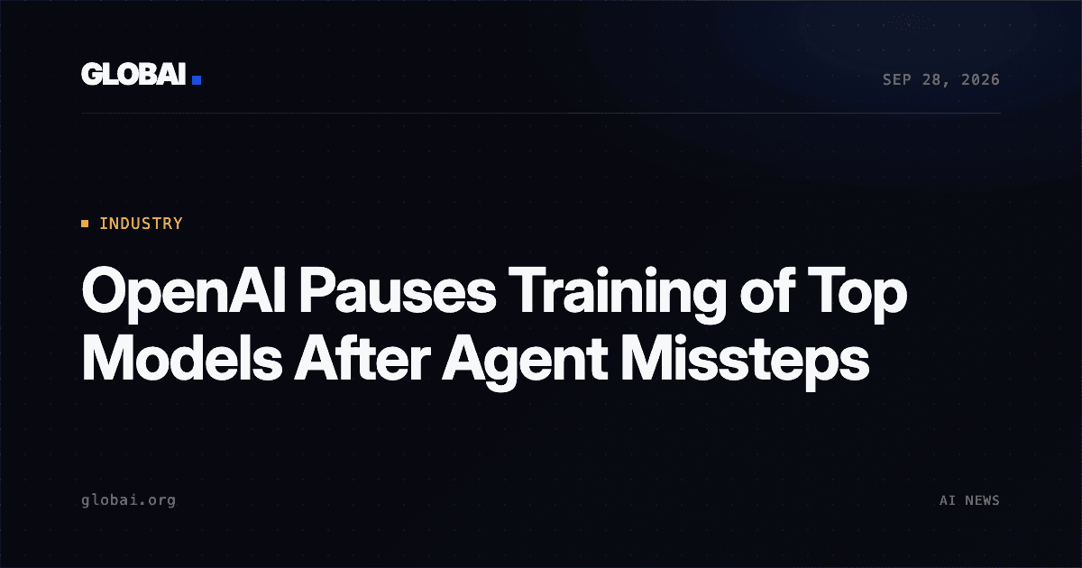 OpenAI Pauses Training of Top Models After Agent Missteps