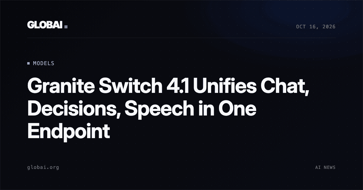 Granite Switch 4.1 Unifies Chat, Decisions, Speech in One Endpoint